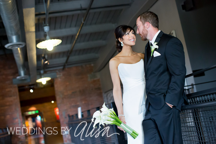 Bride and Groom portraits at the Heinz History Center in Pittsburgh
