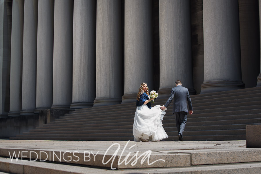 Mellon Institute columns wedding photos