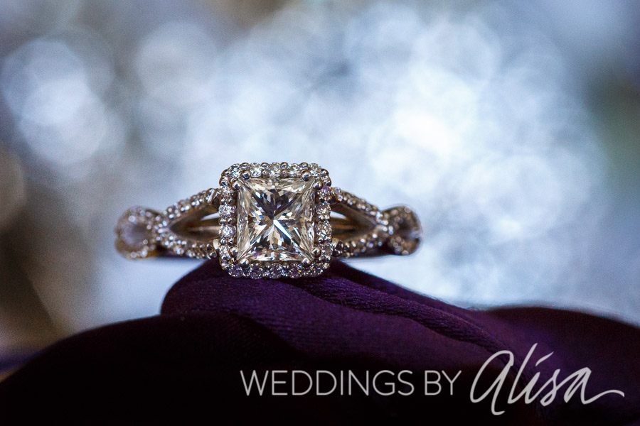 Bride getting ready at the Wyndham Grand Hotel in Pittsburgh